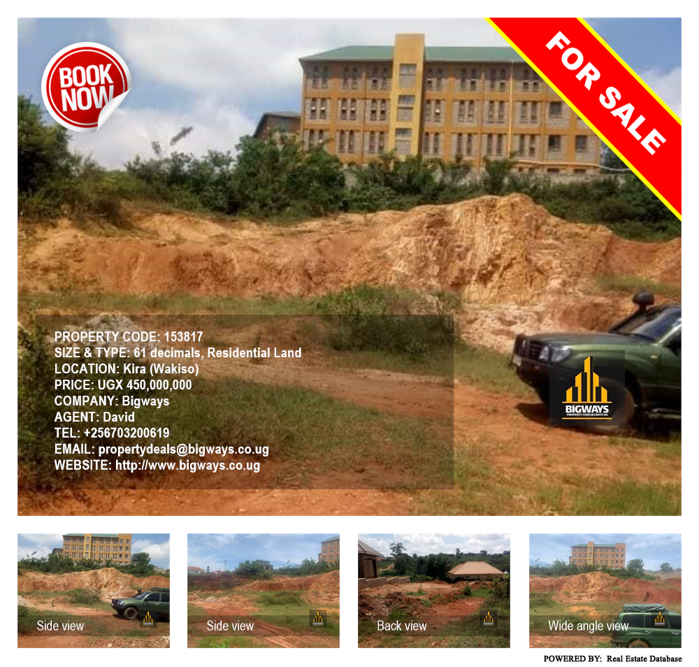 Residential Land  for sale in Kira Wakiso Uganda, code: 153817