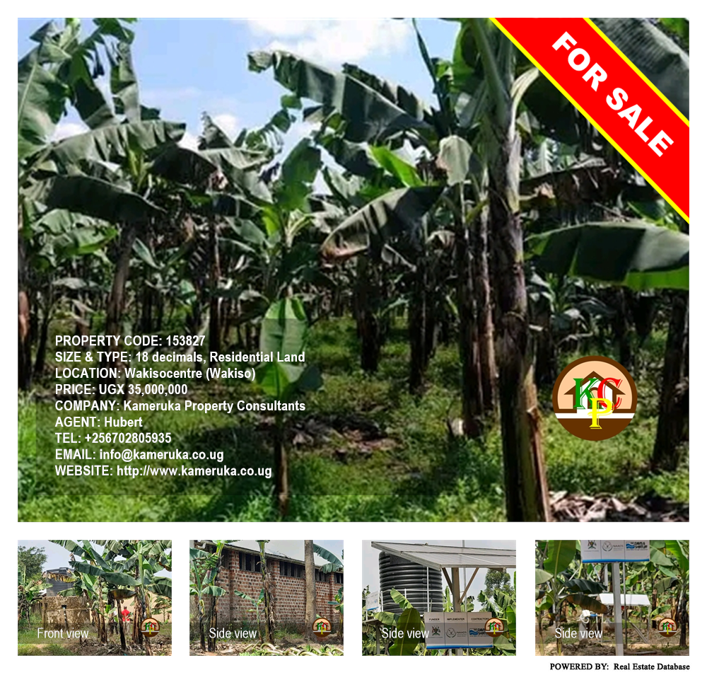 Residential Land  for sale in Wakisocentre Wakiso Uganda, code: 153827