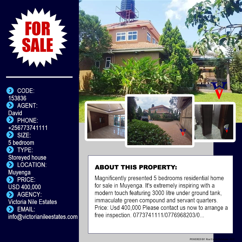 5 bedroom Storeyed house  for sale in Muyenga Kampala Uganda, code: 153836