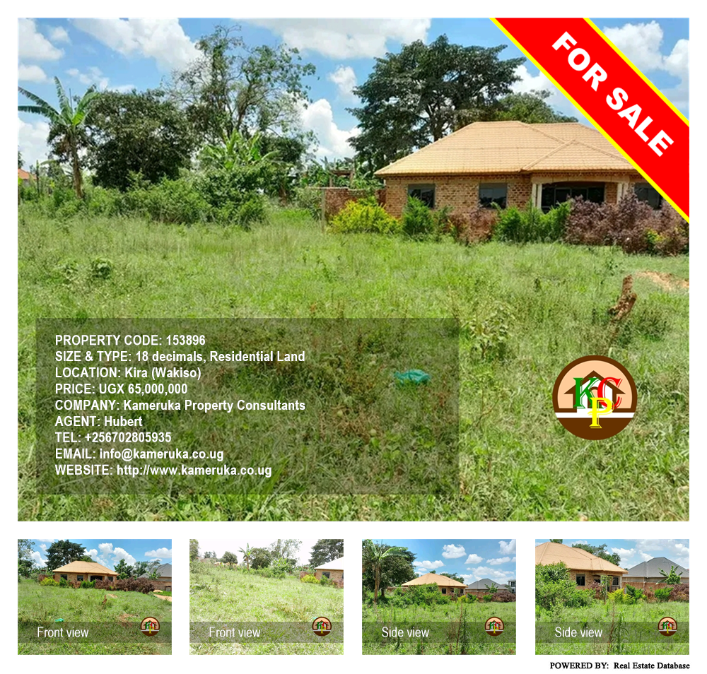 Residential Land  for sale in Kira Wakiso Uganda, code: 153896