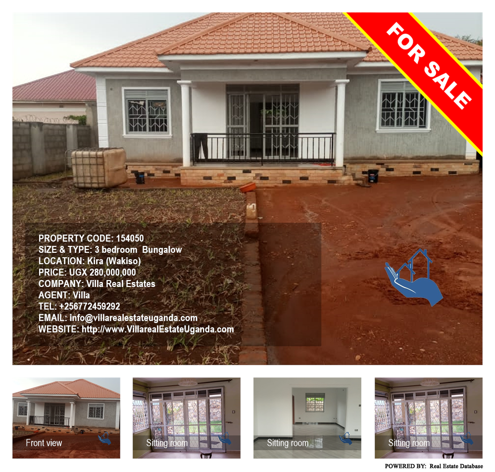 3 bedroom Bungalow  for sale in Kira Wakiso Uganda, code: 154050