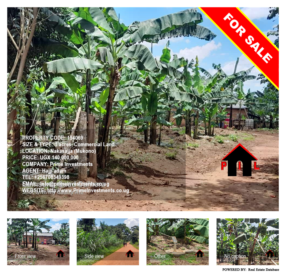 Commercial Land  for sale in Nakassajja Mukono Uganda, code: 154069