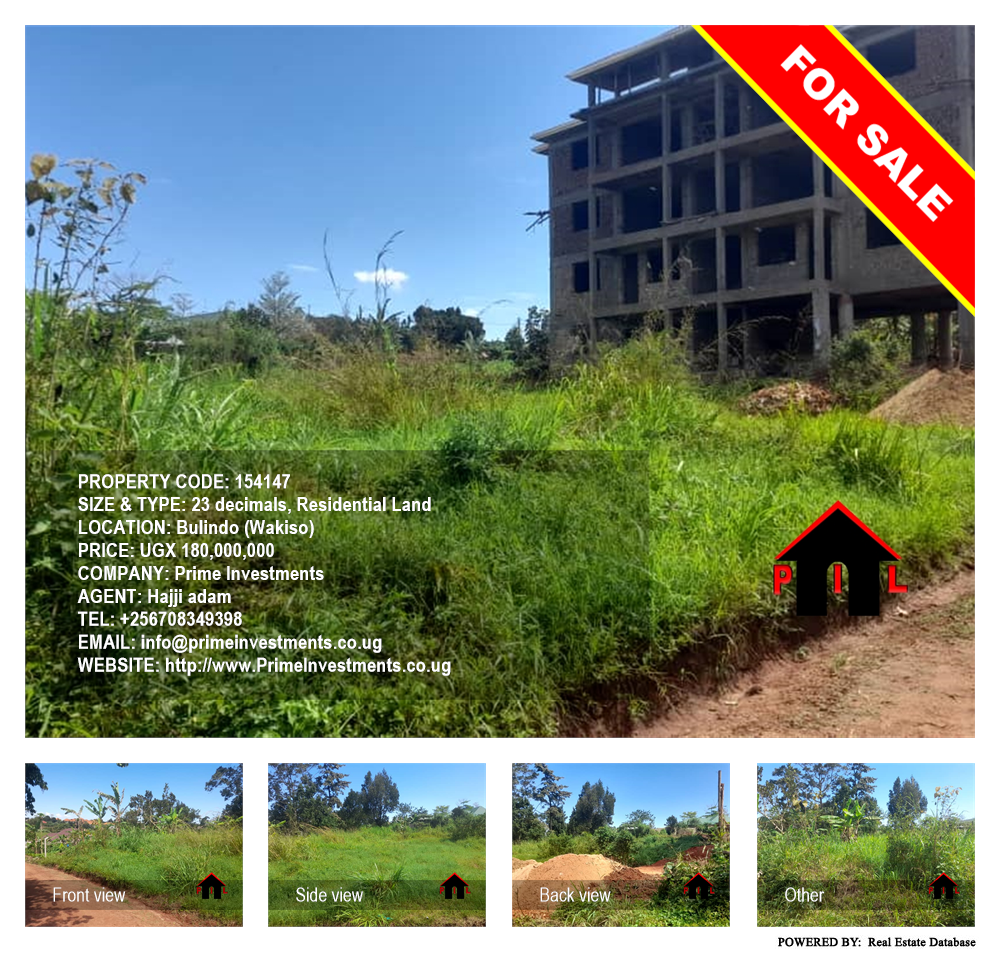 Residential Land  for sale in Bulindo Wakiso Uganda, code: 154147