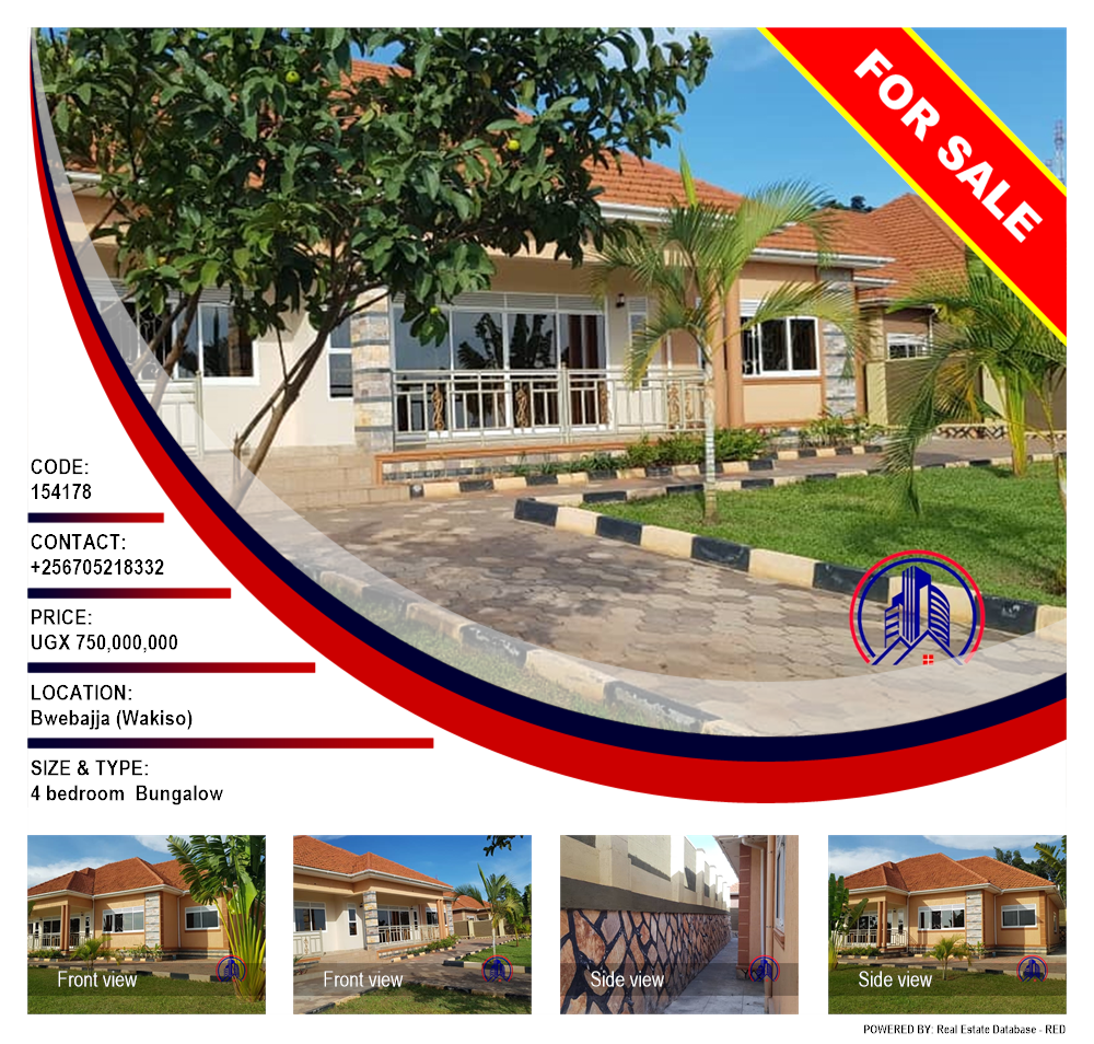 4 bedroom Bungalow  for sale in Bwebajja Wakiso Uganda, code: 154178