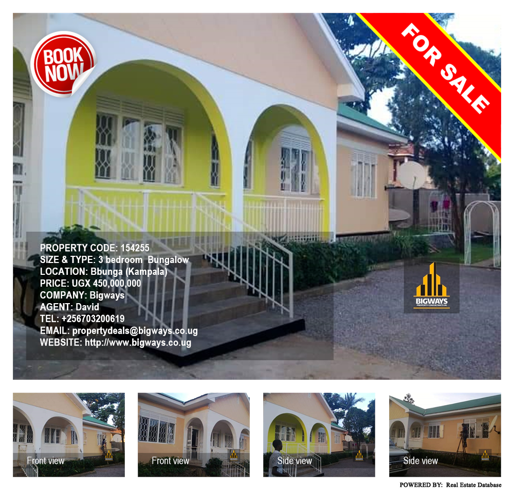 3 bedroom Bungalow  for sale in Bbunga Kampala Uganda, code: 154255