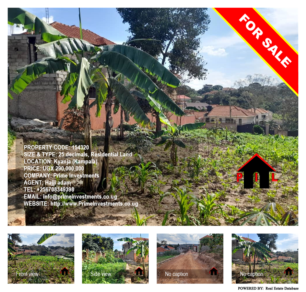 Residential Land  for sale in Kyanja Kampala Uganda, code: 154320