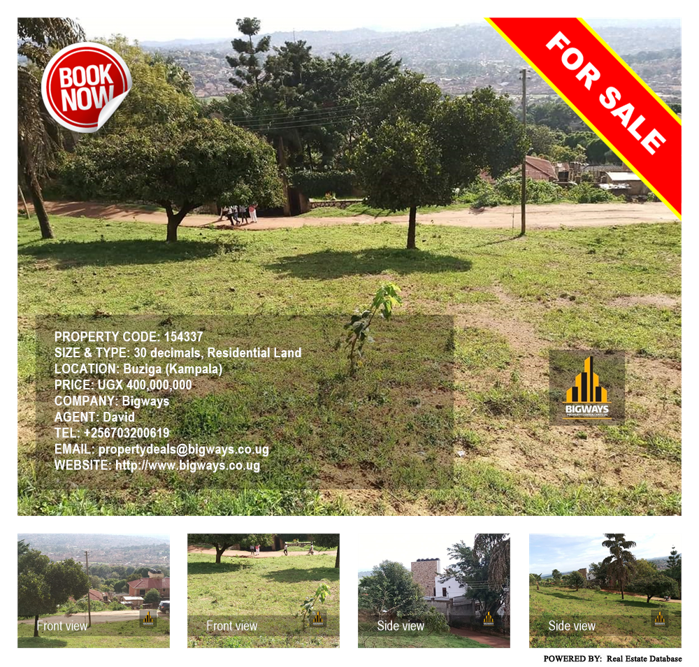 Residential Land  for sale in Buziga Kampala Uganda, code: 154337