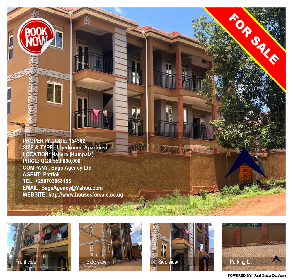 1 bedroom Apartment  for sale in Najjera Kampala Uganda, code: 154362