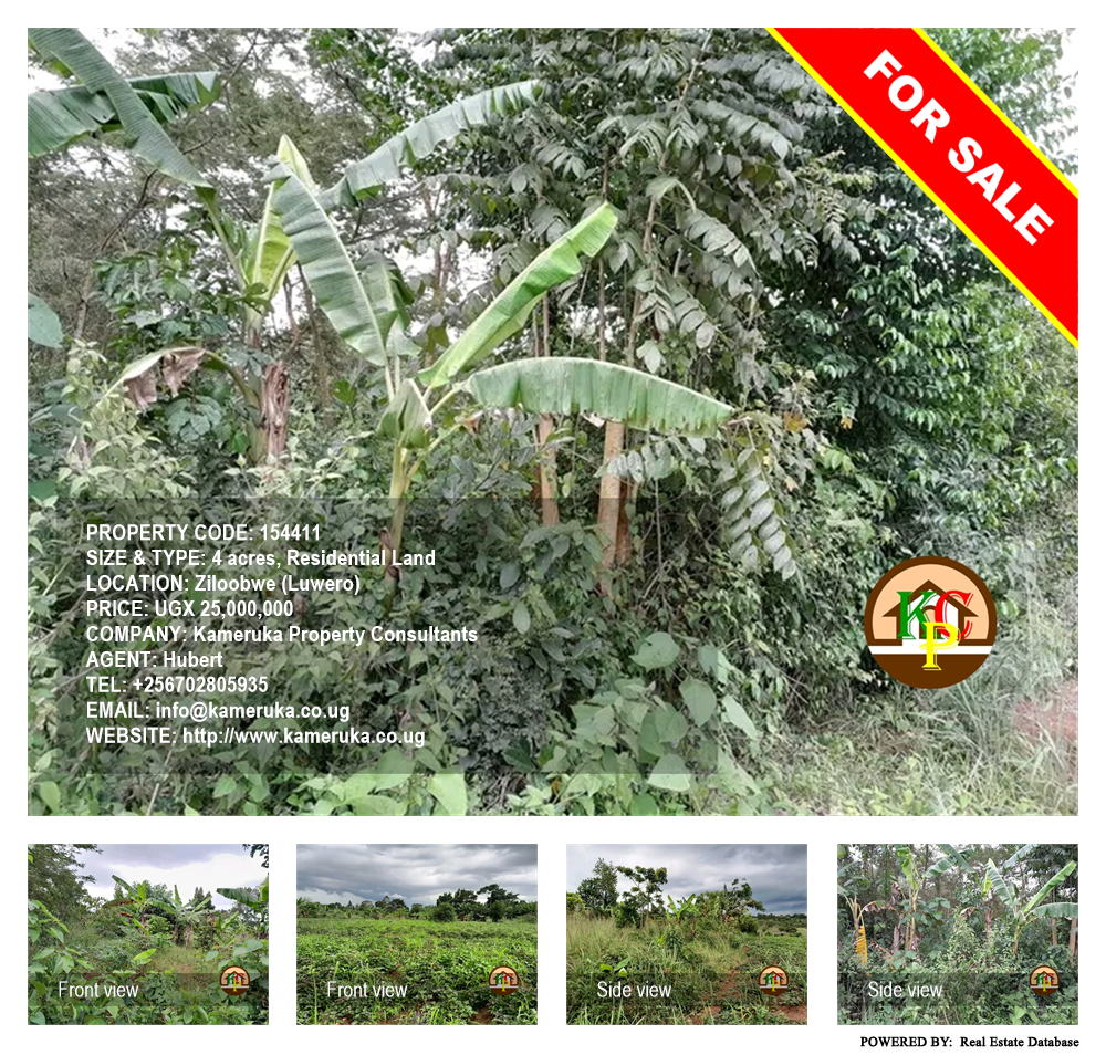 Residential Land  for sale in Ziloobwe Luweero Uganda, code: 154411