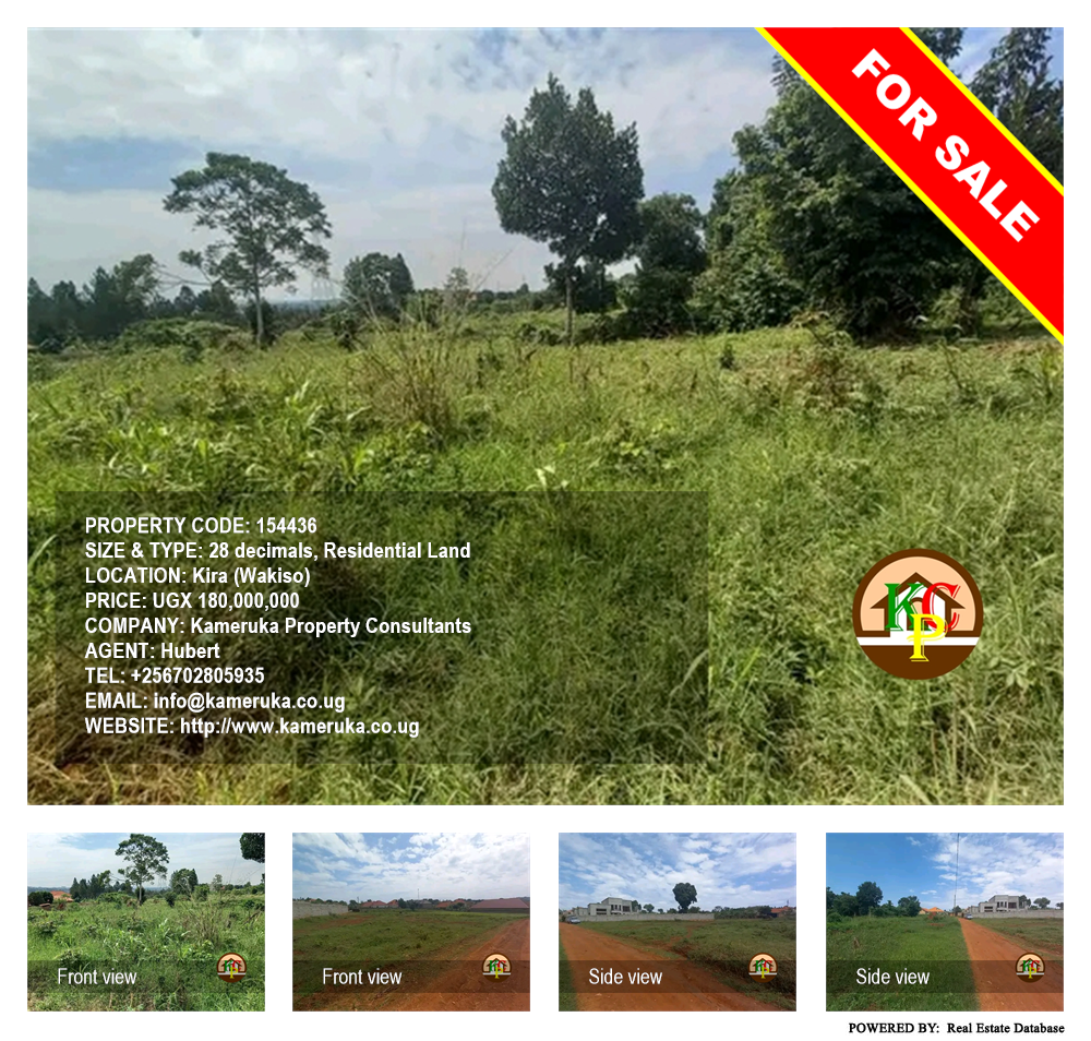 Residential Land  for sale in Kira Wakiso Uganda, code: 154436