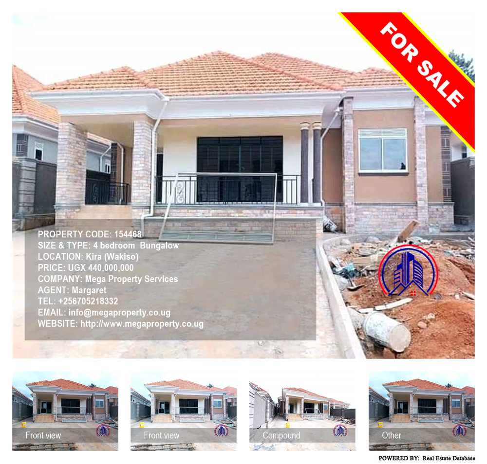 4 bedroom Bungalow  for sale in Kira Wakiso Uganda, code: 154468