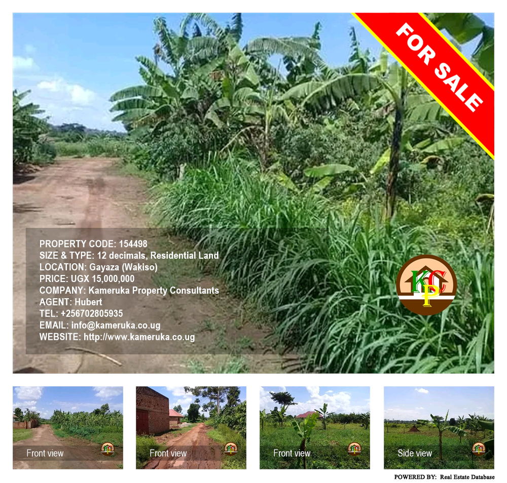 Residential Land  for sale in Gayaza Wakiso Uganda, code: 154498