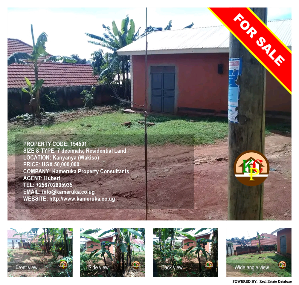 Residential Land  for sale in Kanyanya Wakiso Uganda, code: 154501