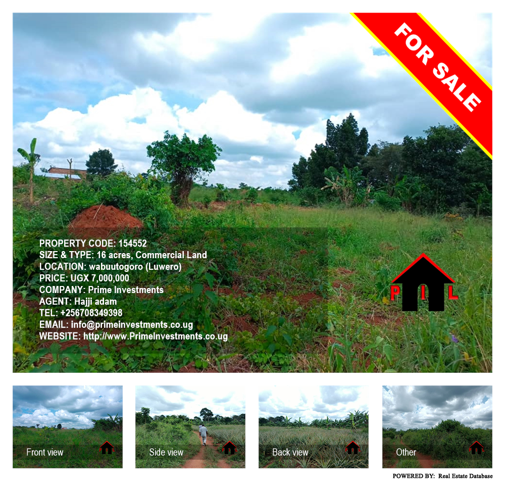 Commercial Land  for sale in Wabuutogoro Luweero Uganda, code: 154552