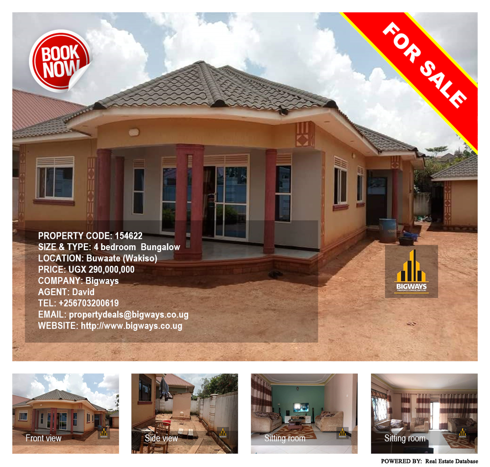 4 bedroom Bungalow  for sale in Buwaate Wakiso Uganda, code: 154622