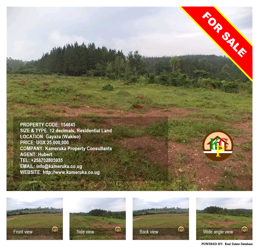 Residential Land  for sale in Gayaza Wakiso Uganda, code: 154645