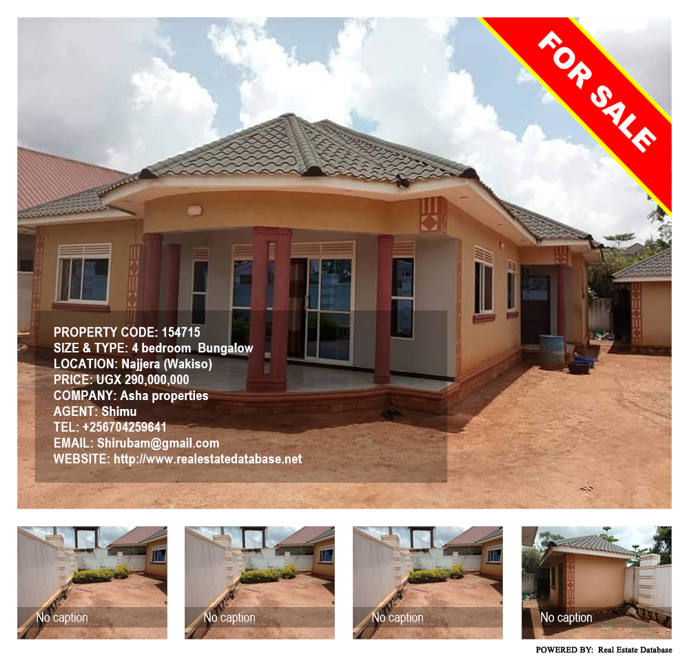 4 bedroom Bungalow  for sale in Najjera Wakiso Uganda, code: 154715