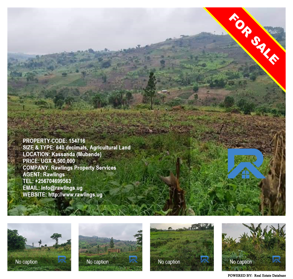 Agricultural Land  for sale in Kassanda Mubende Uganda, code: 154716