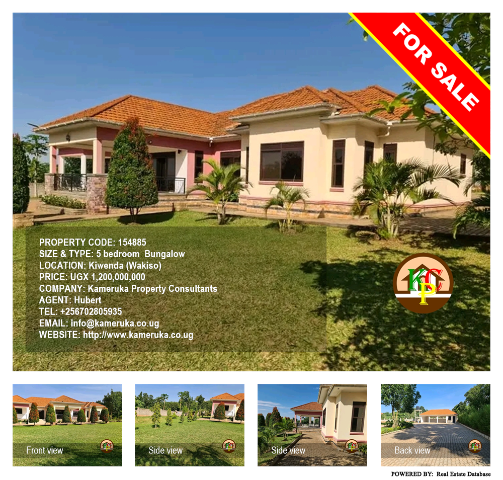 5 bedroom Bungalow  for sale in Kiwenda Wakiso Uganda, code: 154885