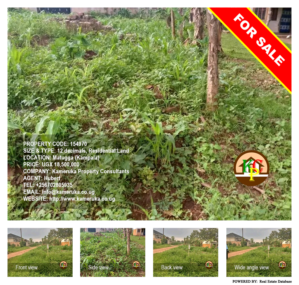 Residential Land  for sale in Matugga Kampala Uganda, code: 154970