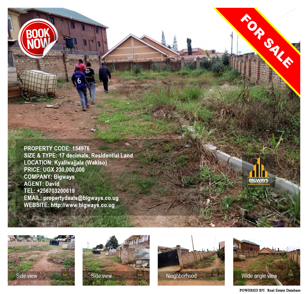 Residential Land  for sale in Kyaliwajjala Wakiso Uganda, code: 154976