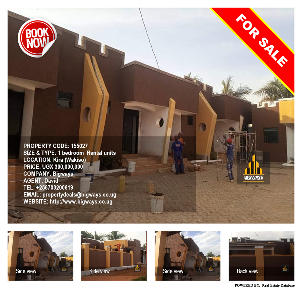 1 bedroom Rental units  for sale in Kira Wakiso Uganda, code: 155027