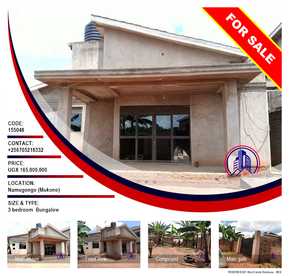 3 bedroom Bungalow  for sale in Namugongo Mukono Uganda, code: 155048