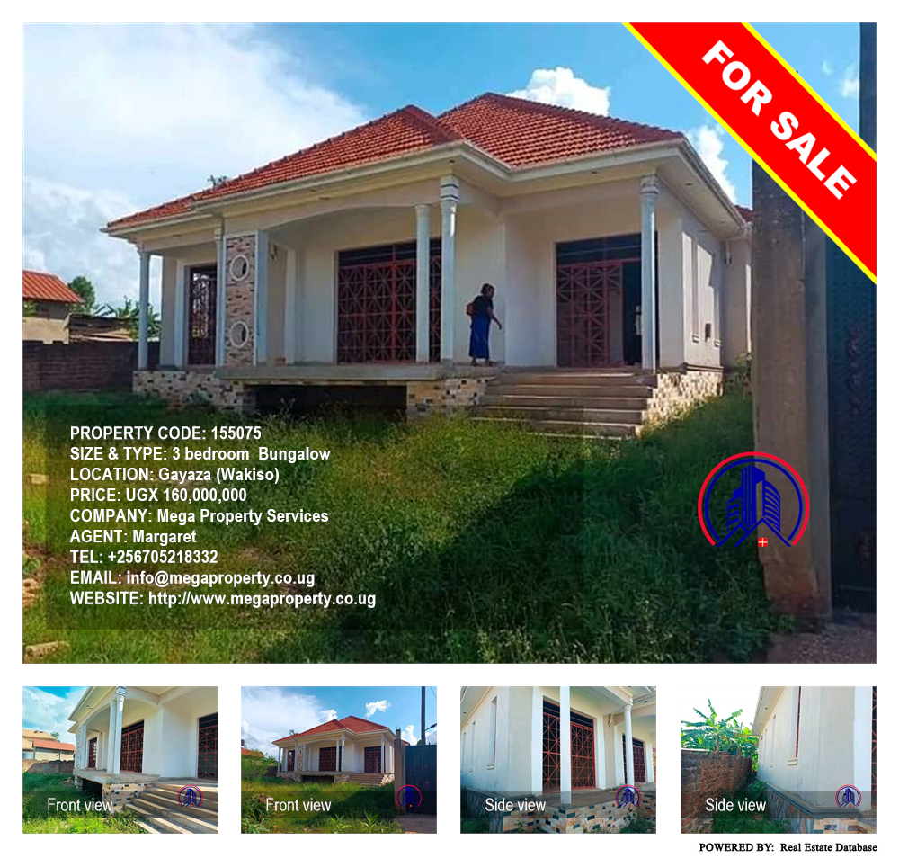 3 bedroom Bungalow  for sale in Gayaza Wakiso Uganda, code: 155075