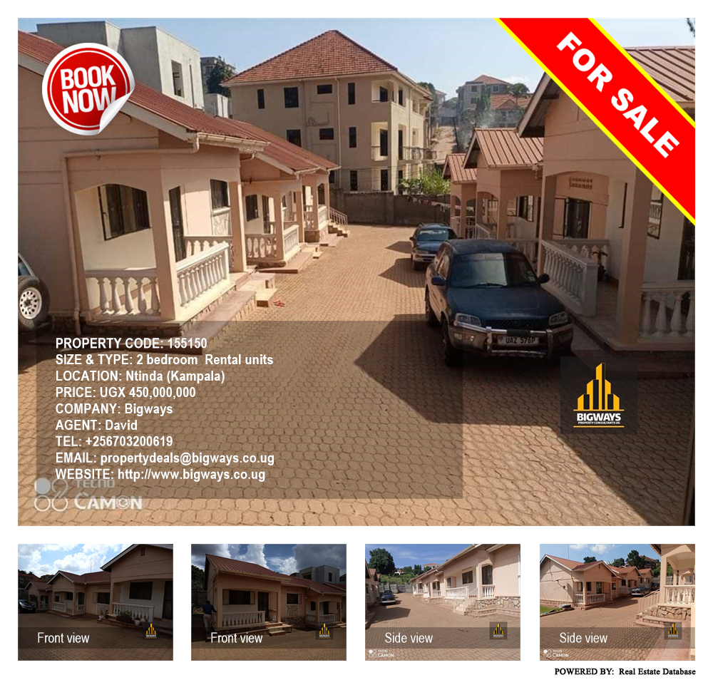 2 bedroom Rental units  for sale in Ntinda Kampala Uganda, code: 155150