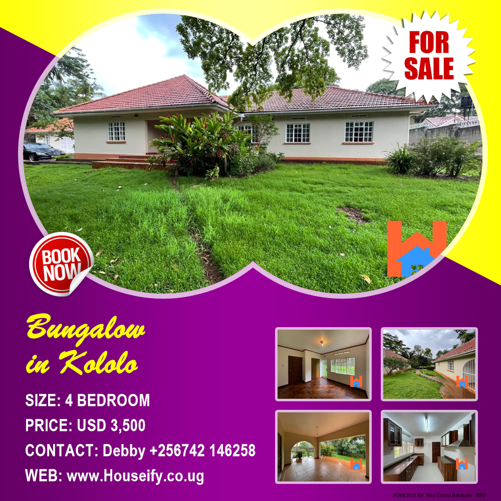 4 bedroom Bungalow  for rent in Kololo Kampala Uganda, code: 155161