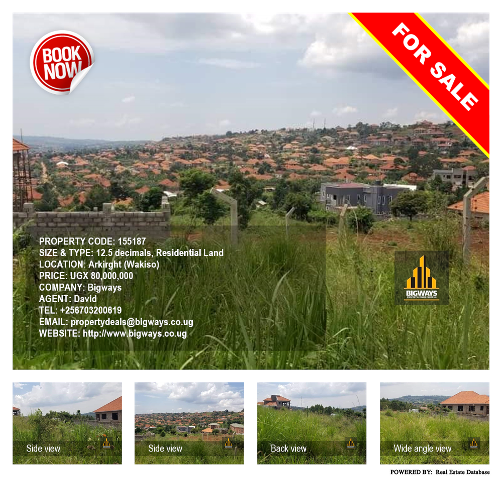 Residential Land  for sale in Akright Wakiso Uganda, code: 155187