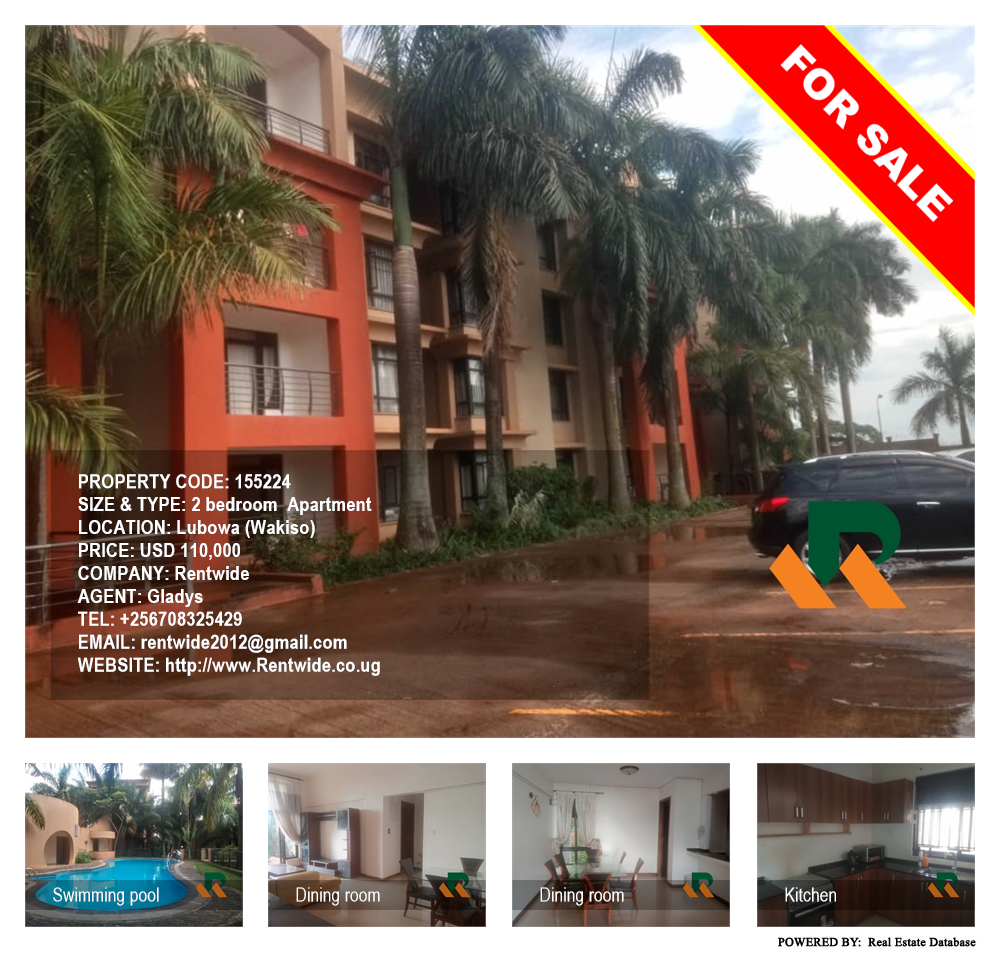 2 bedroom Apartment  for sale in Lubowa Wakiso Uganda, code: 155224