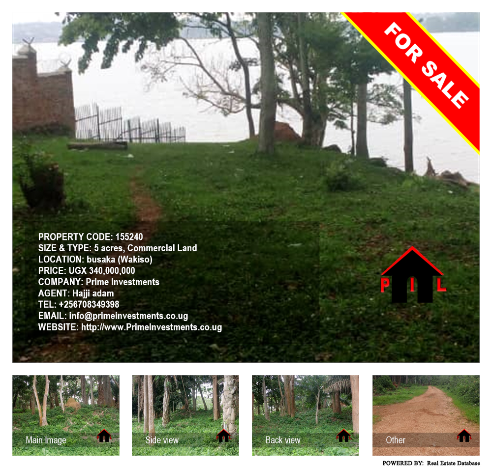 Commercial Land  for sale in Busaka Wakiso Uganda, code: 155240