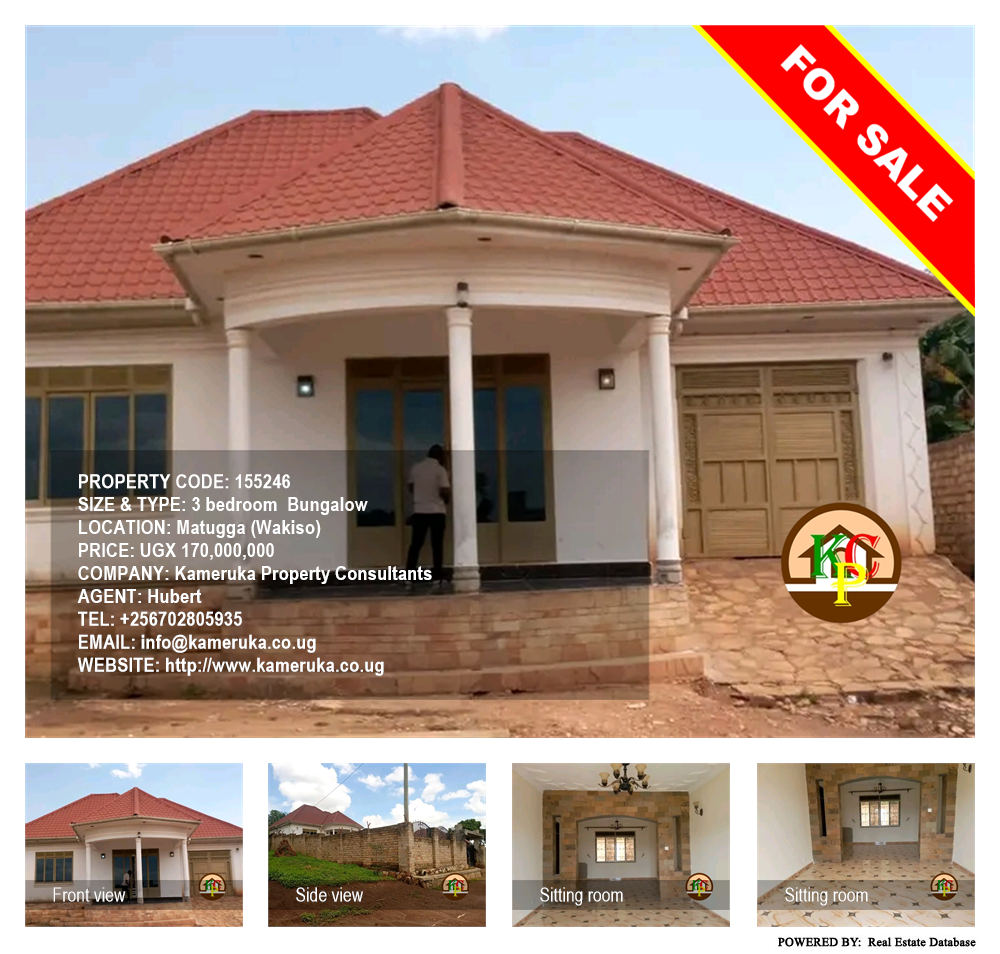 3 bedroom Bungalow  for sale in Matugga Wakiso Uganda, code: 155246