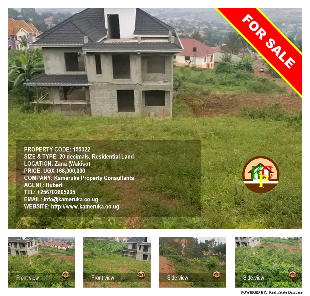 Residential Land  for sale in Zana Wakiso Uganda, code: 155322