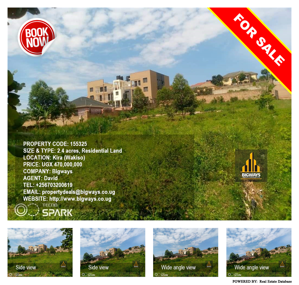 Residential Land  for sale in Kira Wakiso Uganda, code: 155325