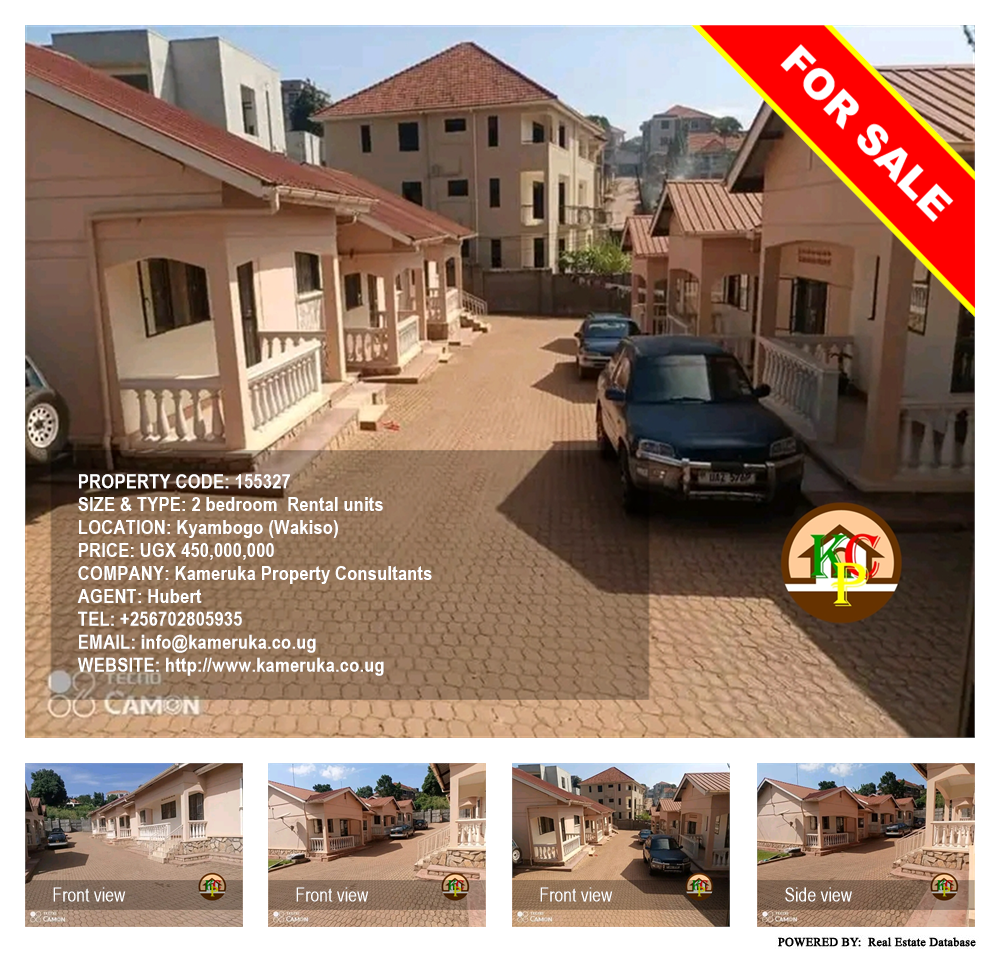 2 bedroom Rental units  for sale in Kyambogo Wakiso Uganda, code: 155327