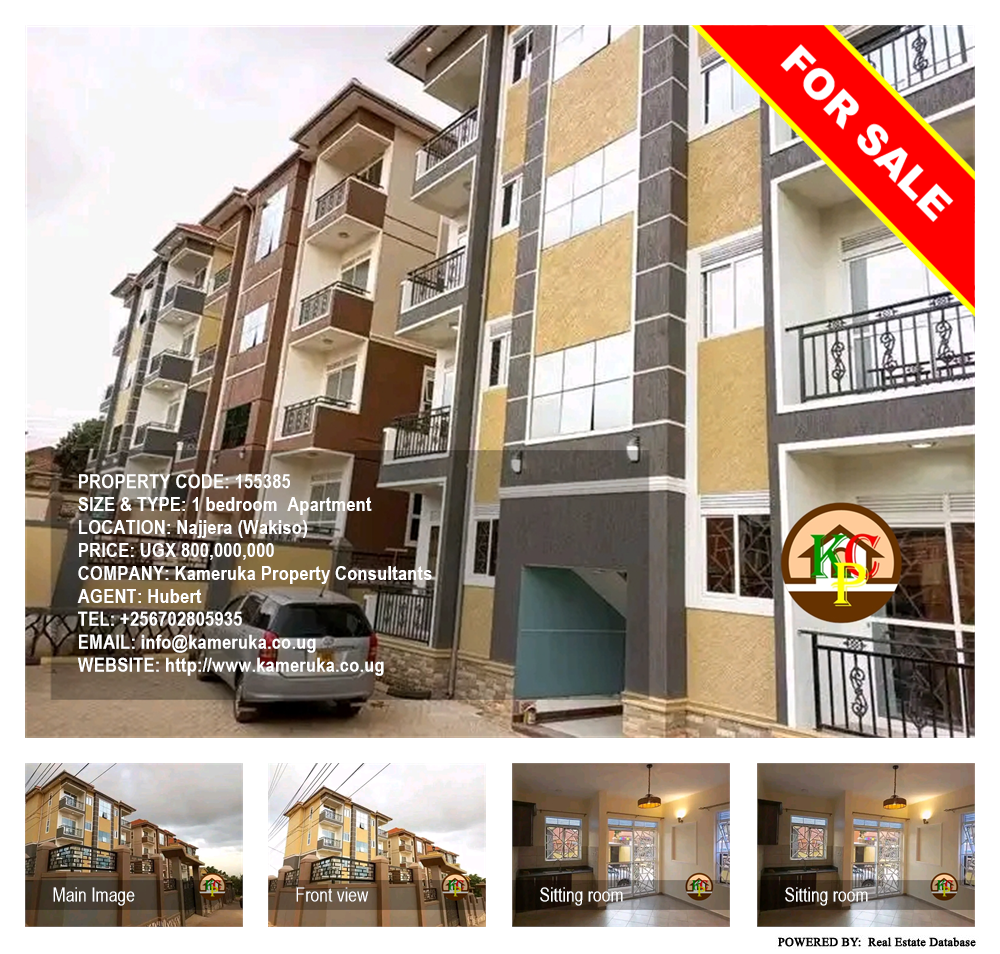 1 bedroom Apartment  for sale in Najjera Wakiso Uganda, code: 155385
