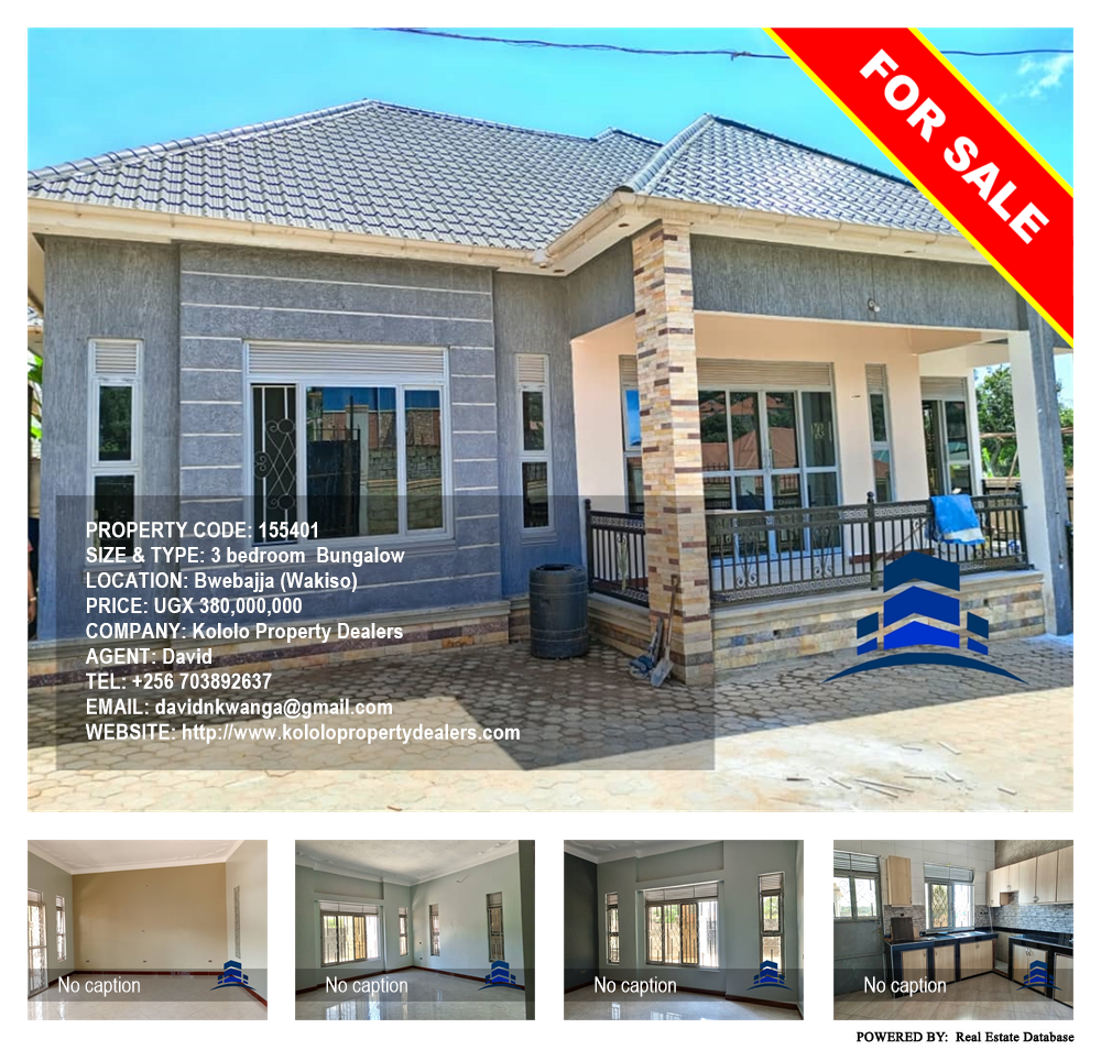 3 bedroom Bungalow  for sale in Bwebajja Wakiso Uganda, code: 155401