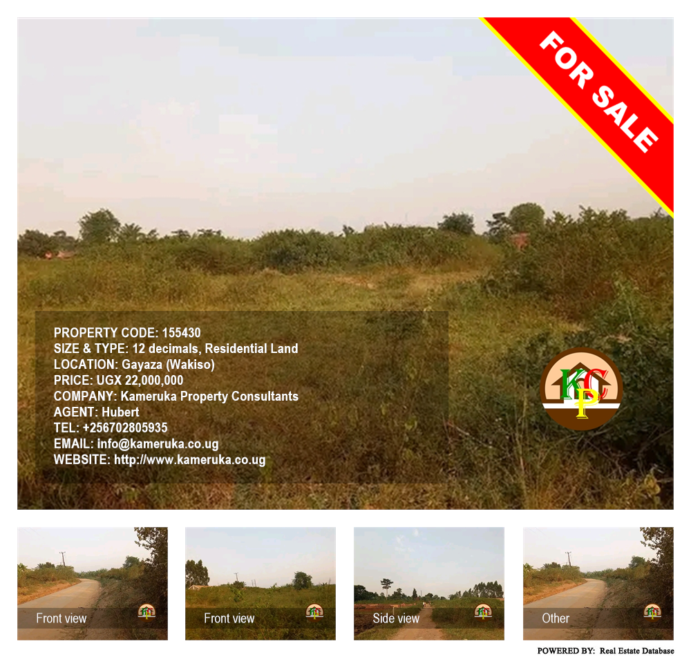 Residential Land  for sale in Gayaza Wakiso Uganda, code: 155430