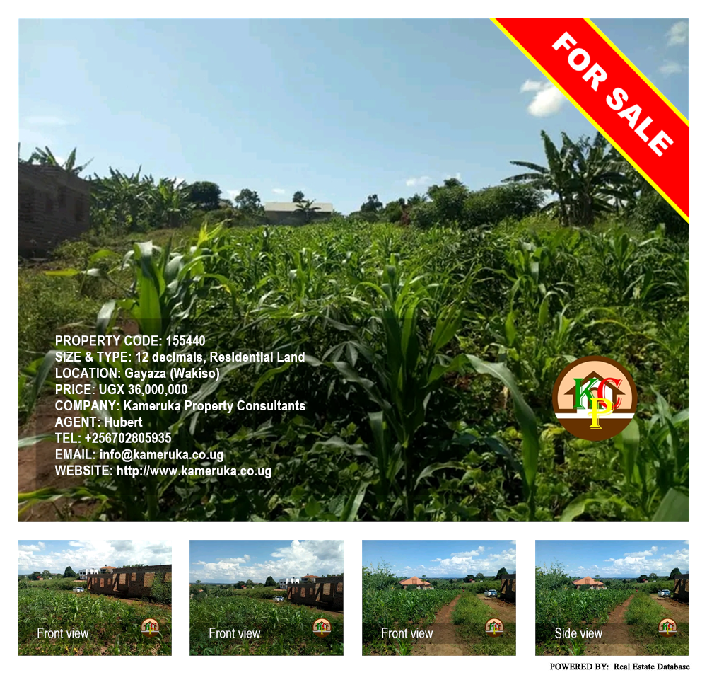 Residential Land  for sale in Gayaza Wakiso Uganda, code: 155440