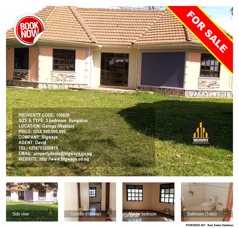 3 bedroom Bungalow  for sale in Garuga Wakiso Uganda, code: 155658