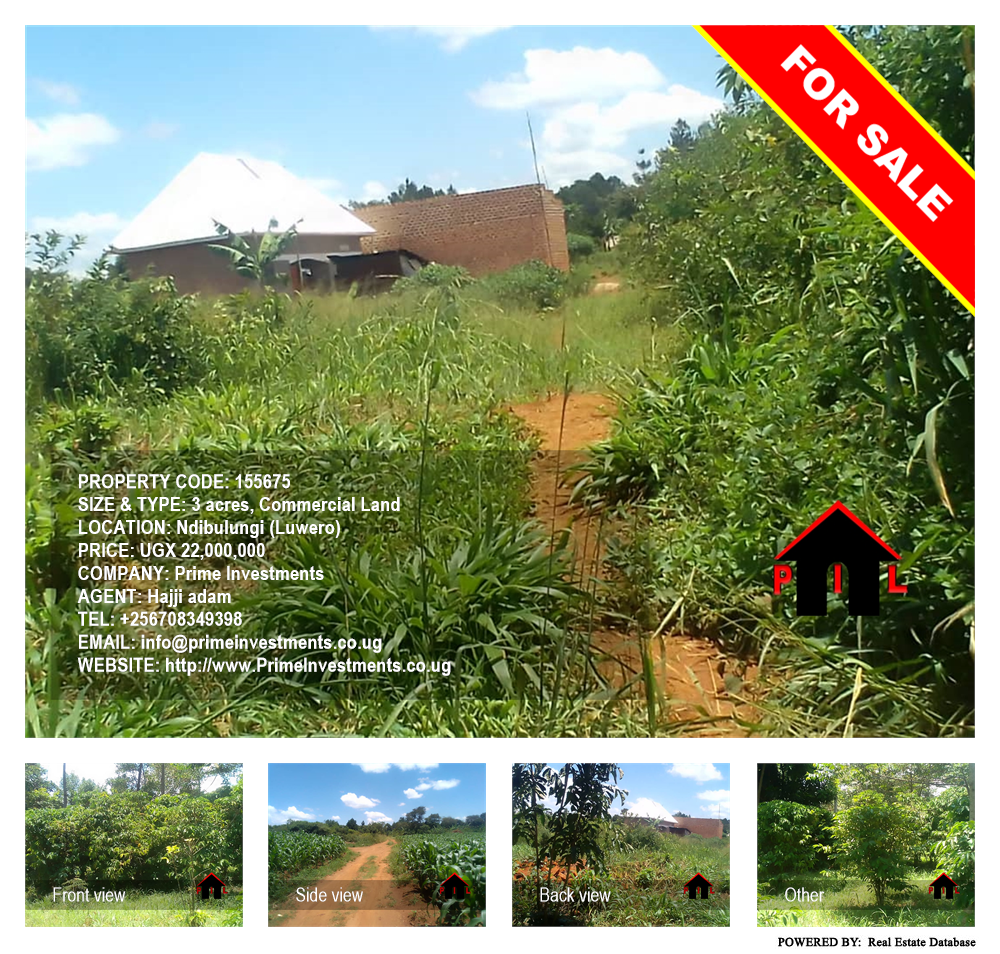 Commercial Land  for sale in Ndibulungi Luweero Uganda, code: 155675
