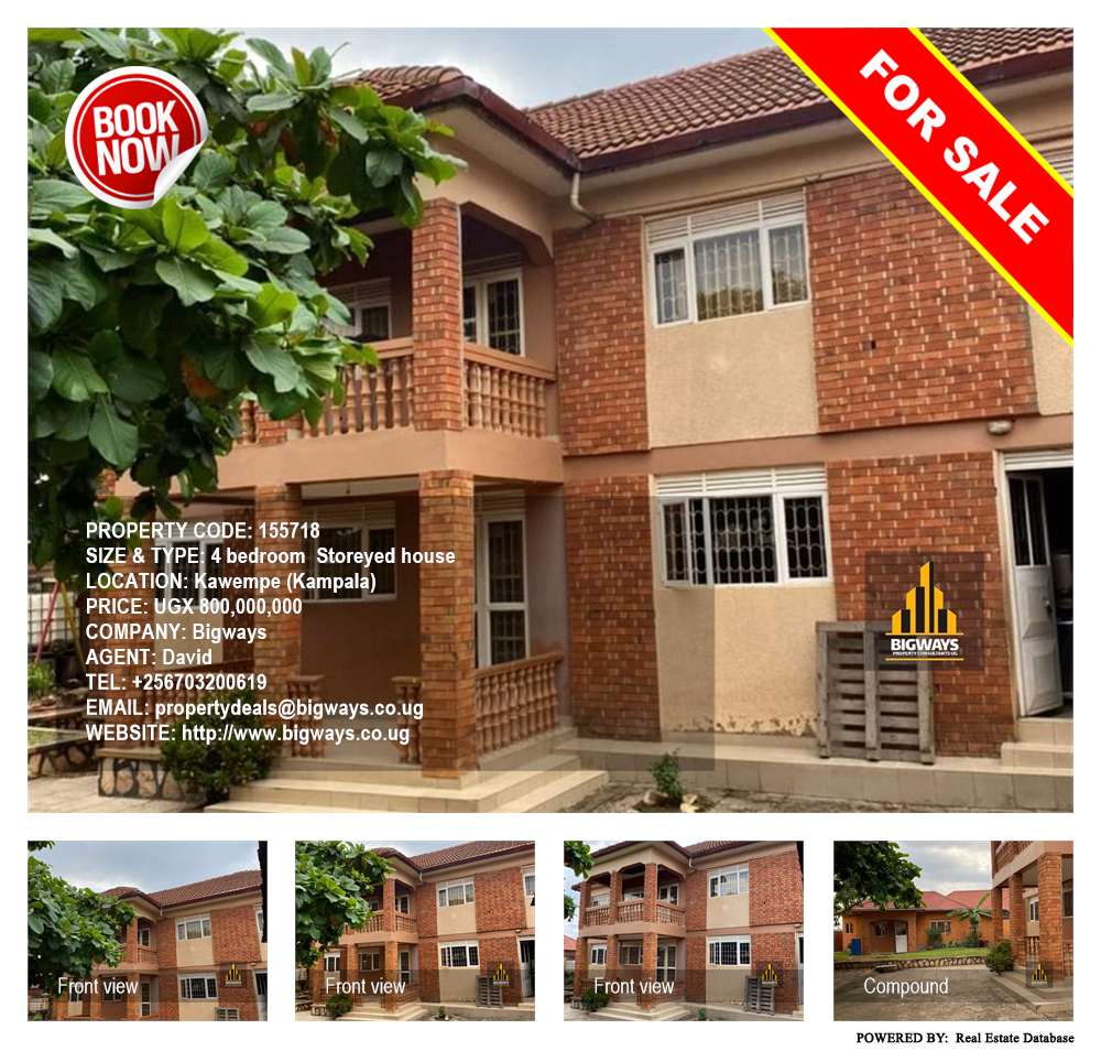 4 bedroom Storeyed house  for sale in Kawempe Kampala Uganda, code: 155718