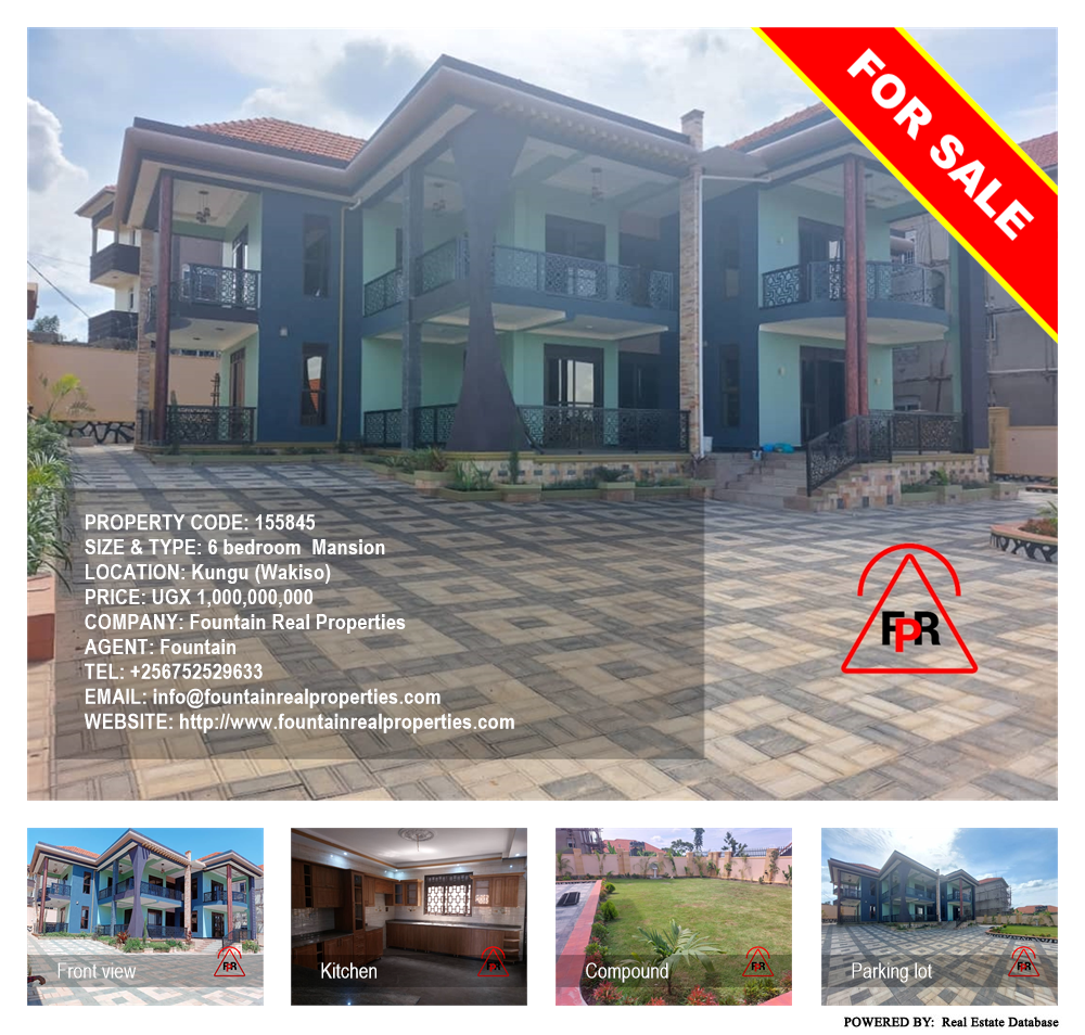 6 bedroom Mansion  for sale in Kungu Wakiso Uganda, code: 155845