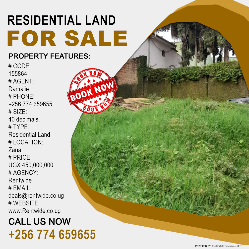 Residential Land  for sale in Zana Wakiso Uganda, code: 155864