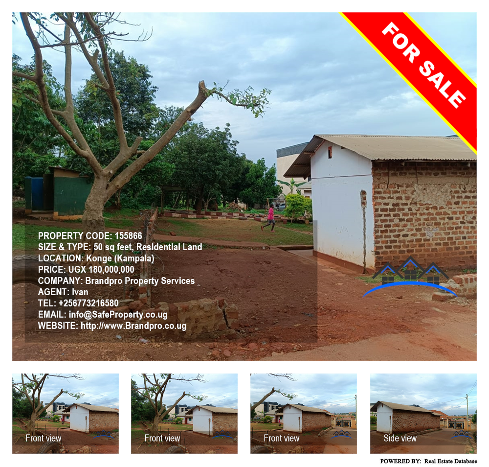 Residential Land  for sale in Konge Kampala Uganda, code: 155866