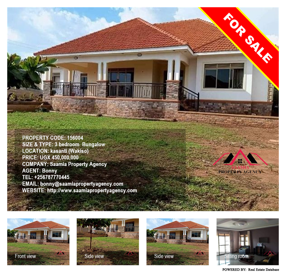 3 bedroom Bungalow  for sale in Kasanti Wakiso Uganda, code: 156004