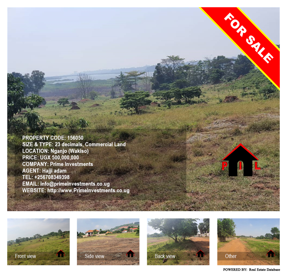 Commercial Land  for sale in Nganjo Wakiso Uganda, code: 156050