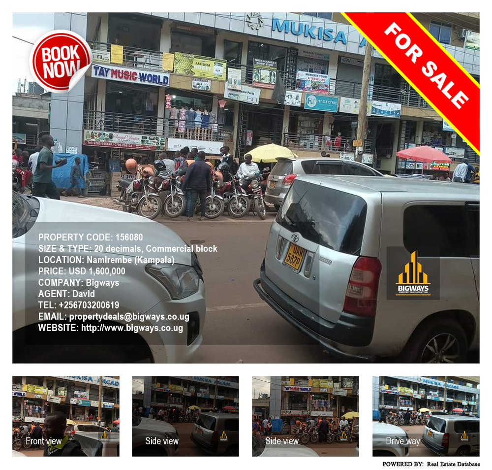 Commercial block  for sale in Namirembe Kampala Uganda, code: 156080